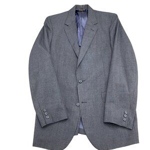 Brooks Brothers 346 Blazer Men 40 Gray Classic‎ Career Suit Jacket Union USA VTG